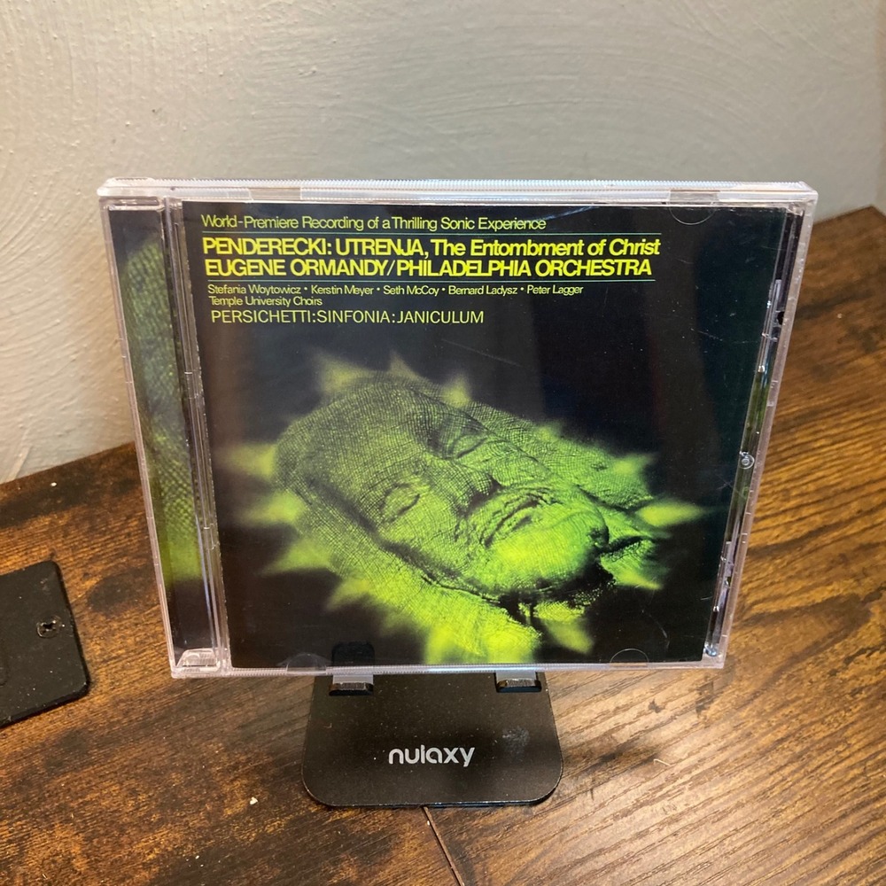 Penderecki Utrenja Persichetti CD Eugene Ormandy Philadelphia Entombment Christ